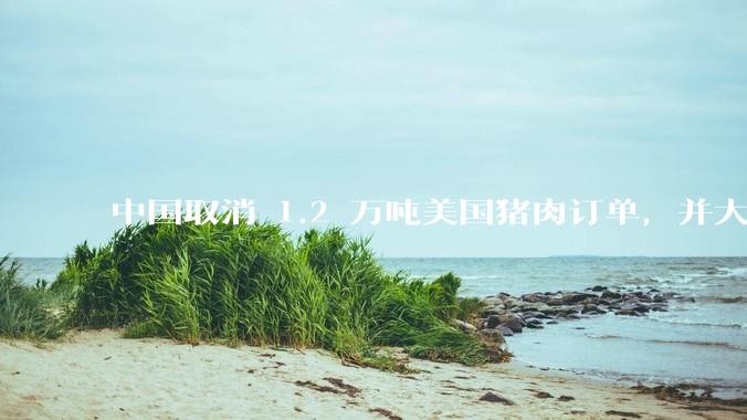 中国取消 1.2 万吨美国猪肉订单，并大幅减少大豆***购，这一举动会对美国农贸市场造成多大冲击？
